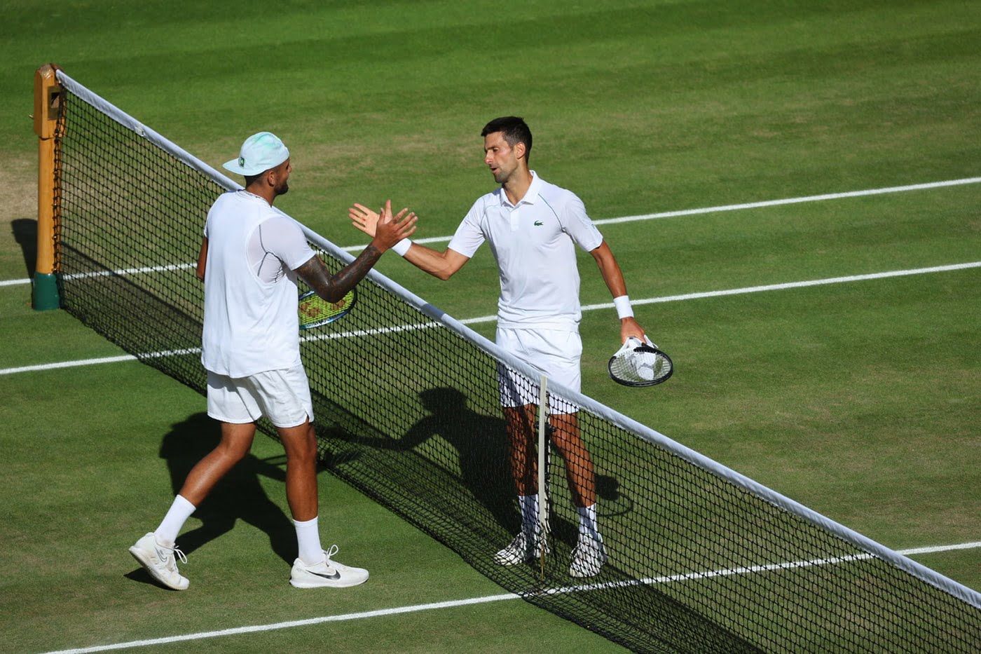 Novak Djokovic and Nick Kyrgios Wimbledon